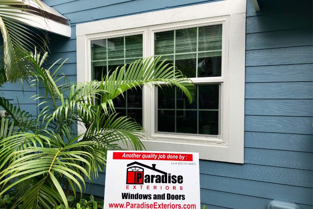 double hung window