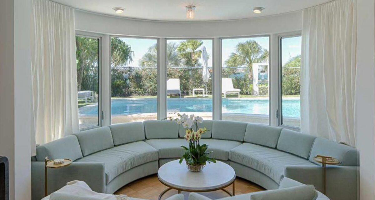 Paradise inside house with hurricane windows